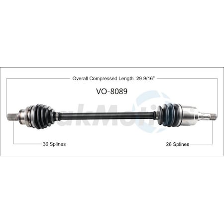 Surtrack Axle Cv Axle Shaft, Vo-8089 VO-8089